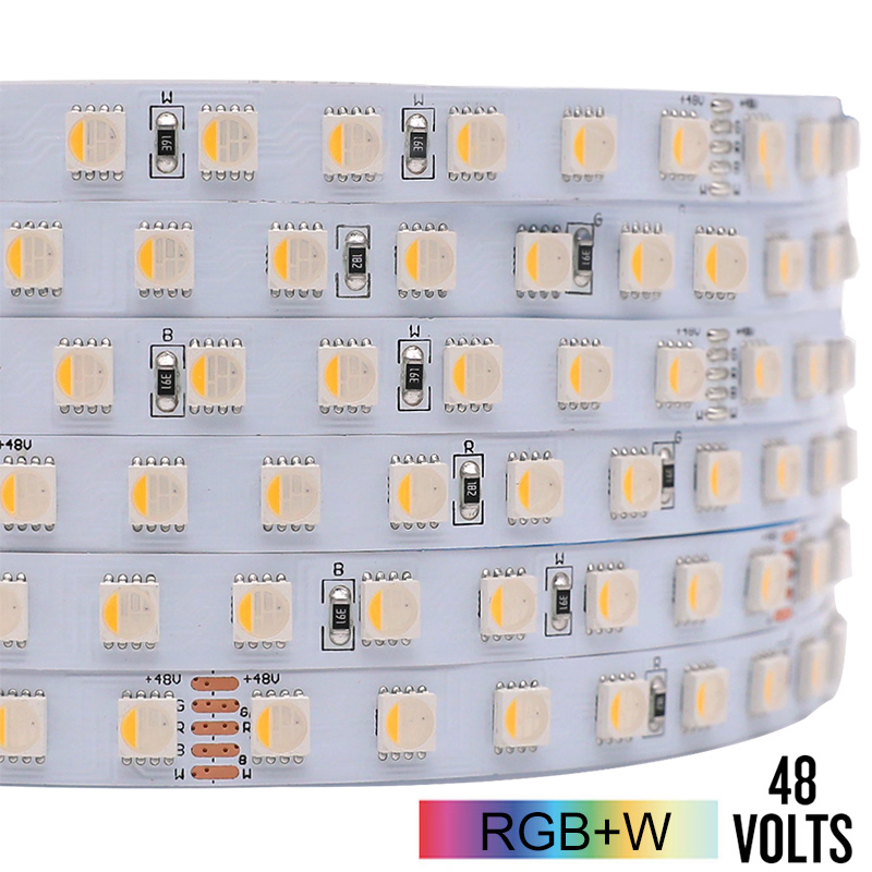 48V RGBW 5050SMD 30m LED pásková světla s dlouhým chodem