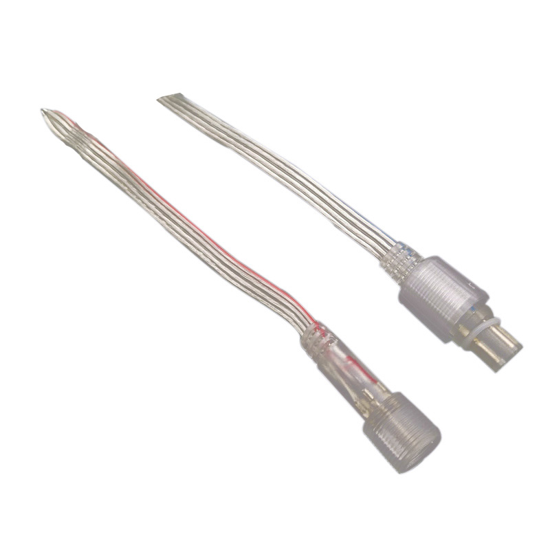 4PIN transparenter wasserdichter männlicher und weiblicher Steckerklemmen-Schnappverbinder