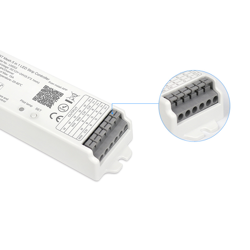 Ovladač Bluetooth 5 v 1 Via Tuya a Smart Life Control pro osvětlení LED pásků Ovladač Bluetooth 5 v 1 Via Tuya a Smart Life Control pro osvětlení LED pásků