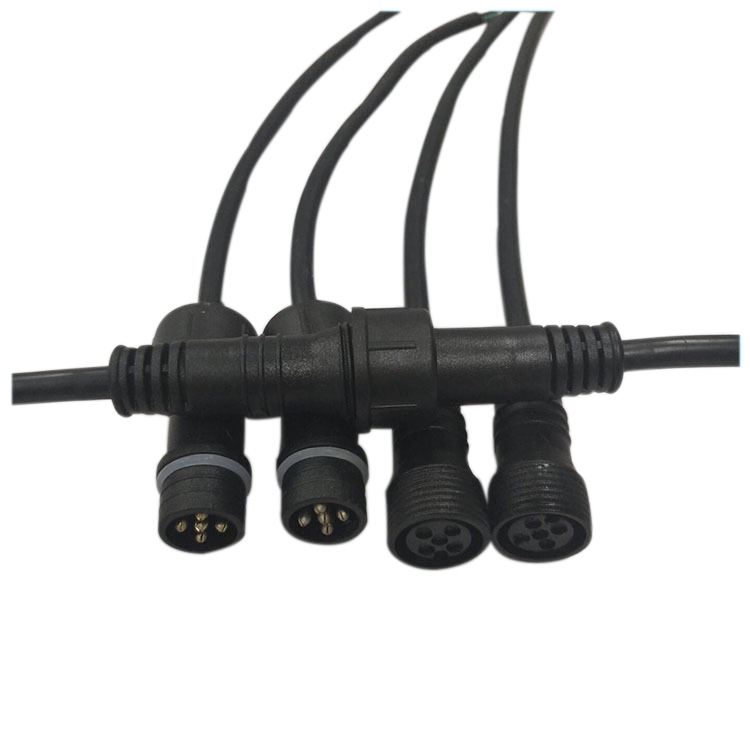 5PIN M18 Transparenter wasserdichter Stecker- und Buchsenstecker