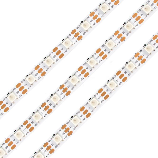 DC5V LC8812 SK6812 upgradovaný Vestavěný integrovaný obvod 60 LED 10MM adresovatelné RGB LED páskové světlo, 5 metrů/role