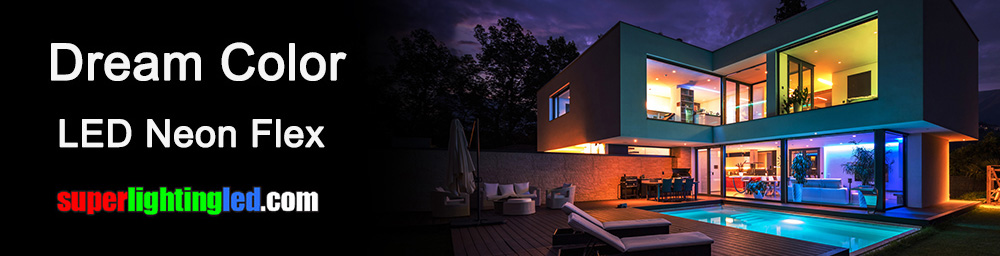 RGBIC neonové lanové světlo od SuperLightingLED
