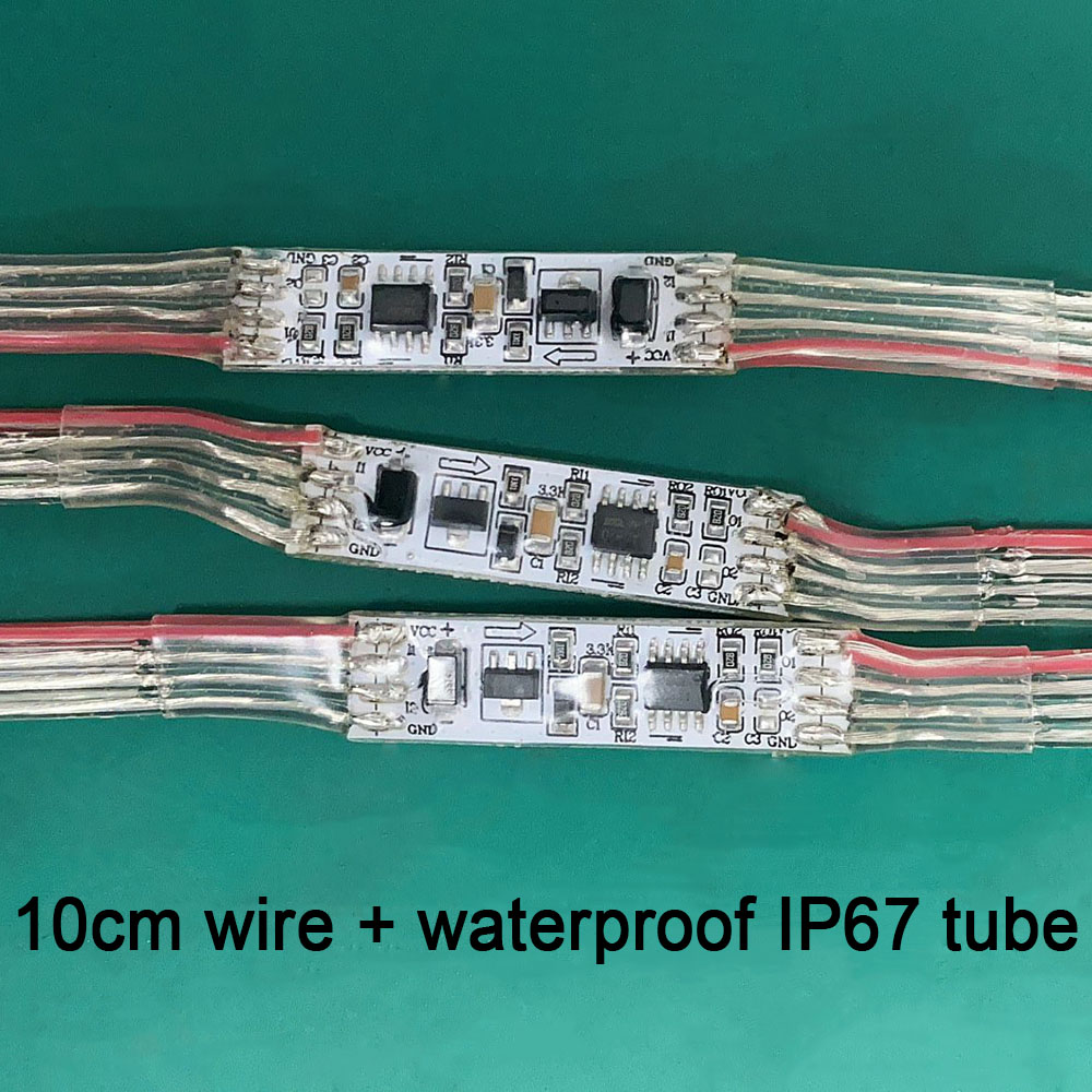 DC12-24V Mini SPI zesilovač pro 3pinový samostatný signál a 4pinový záložní adresovatelný LED pásek DC12-24V Mini SPI zesilovač pro 3pinový samostatný signál a 4pinový záložní adresovatelný LED pásek