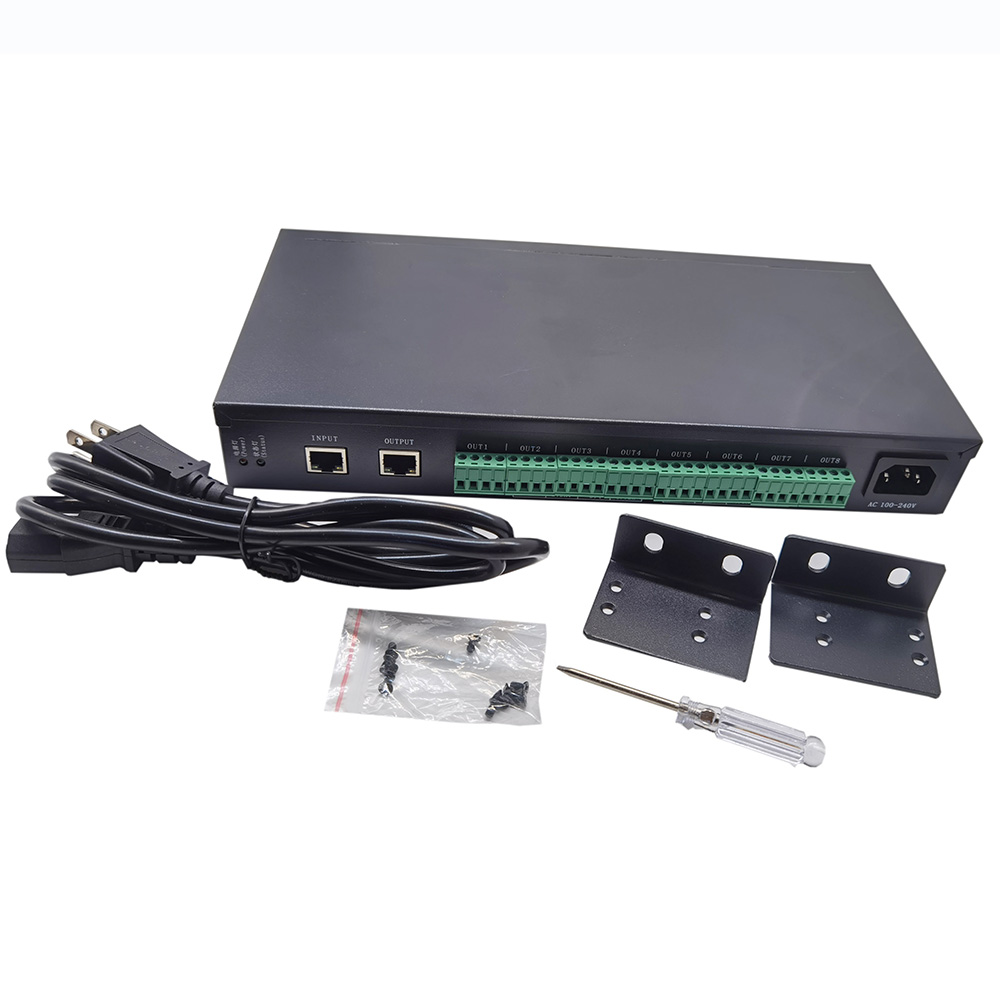 T-790K 8 portů 8192 pixelů PC Online programovatelný digitální ovladač LED pro adresovatelný pásek LED T-790K 8 portů 8192 pixelů PC Online programovatelný digitální ovladač LED pro adresovatelný pásek LED