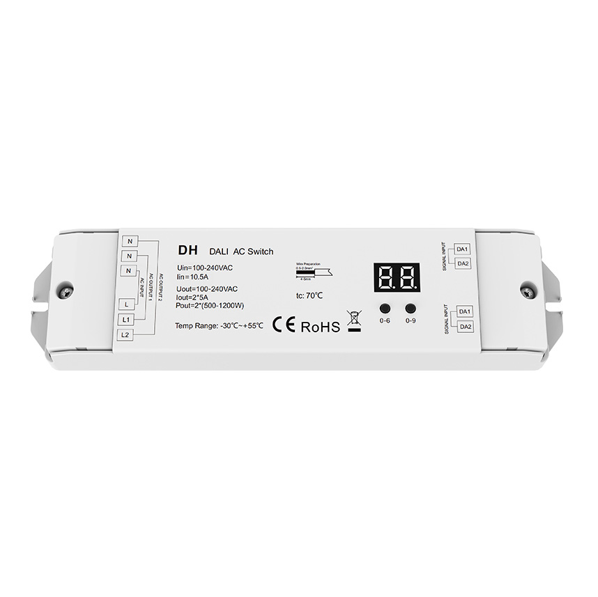 DH (DT7) 100-240VAC 2CH*5A DALI AC-Schalter