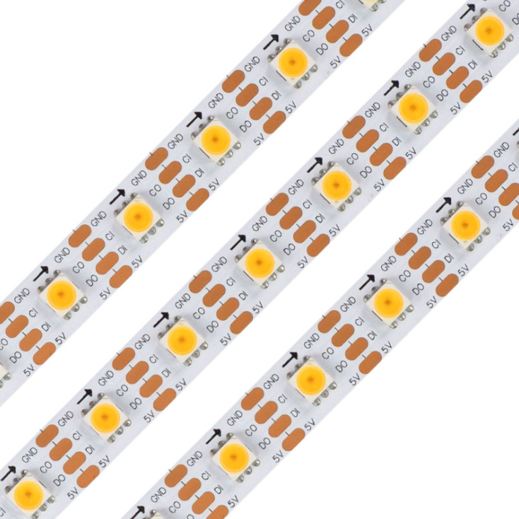 DC 5V HD107S SMD5050 vestavěný IC 60LEDS/M 3000k/6000k Volitelné jednobodové jednobodové ovládání individuálně adresovatelné Bílé LED páskové světlo, 5M/Roll