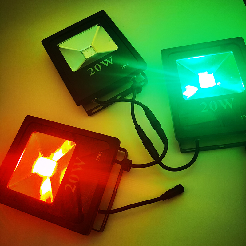 DC12V 20W LED-Flutlicht WS2811 RGB-Mehrfarbenlicht DC12V 20W LED-Flutlicht WS2811 RGB-Mehrfarbenlicht