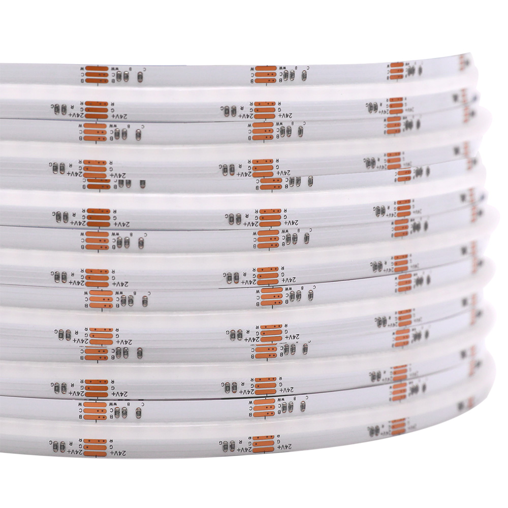 DC24V RGB CCT Flexibilní COB LED pásek měnící barvu DC24V RGB CCT Flexibilní COB LED pásek měnící barvu
