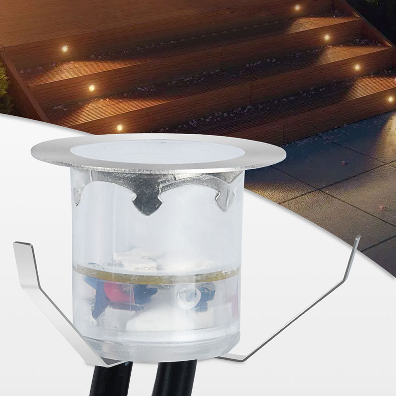 DC24V Niederspannung D30 D45 versenkte RGB-LED-Deck-Satir-Beleuchtung im Freien