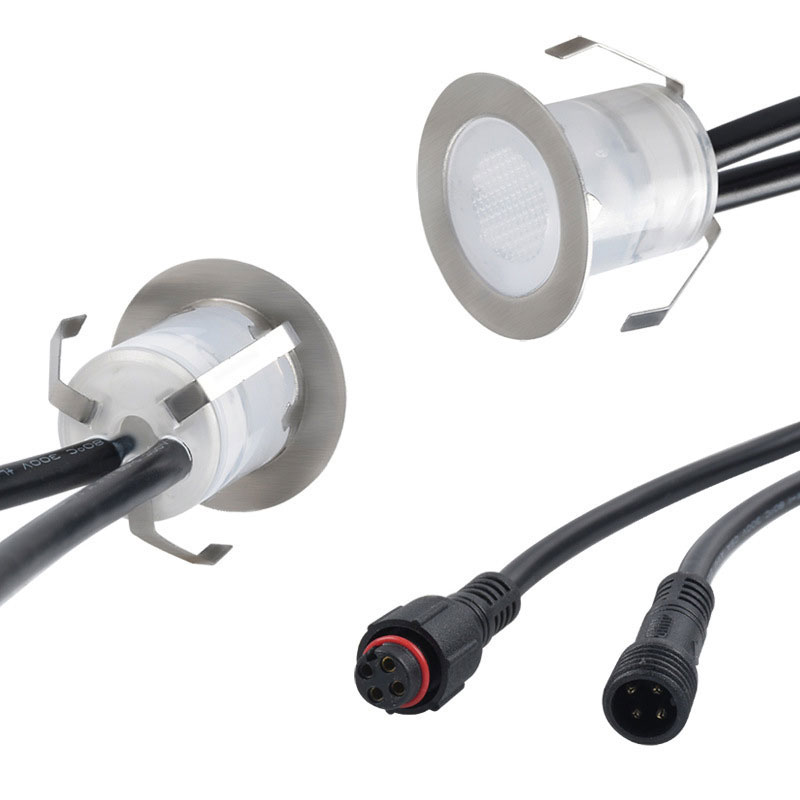 DC24V Niederspannung D30 D45 versenkte RGB-LED-Deck-Satir-Beleuchtung im Freien DC24V Niederspannung D30 D45 versenkte RGB-LED-Deck-Satir-Beleuchtung im Freien