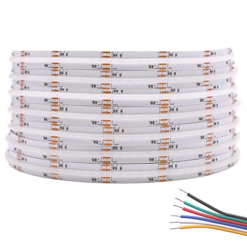 DC24V RGBCCT COB-LED-Lichtstreifen mit dickerer Verkapselungsbeschichtung