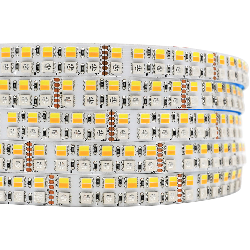 DC24V RGBCCT LED světelný pásek s vysokou hustotou 960 LED, délka 16.4 stop