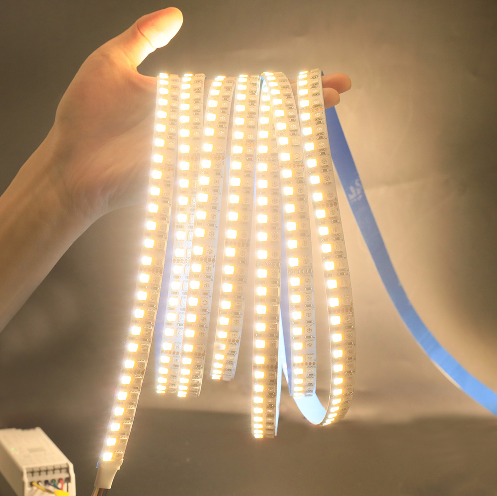 DC24V RGBCCT Farbwechselnder LED-Lichtstreifen mit hoher Dichte, 960 LEDs, 16.4 Fuß Länge DC24V RGBCCT Farbwechselnder LED-Lichtstreifen mit hoher Dichte, 960 LEDs, 16.4 Fuß Länge