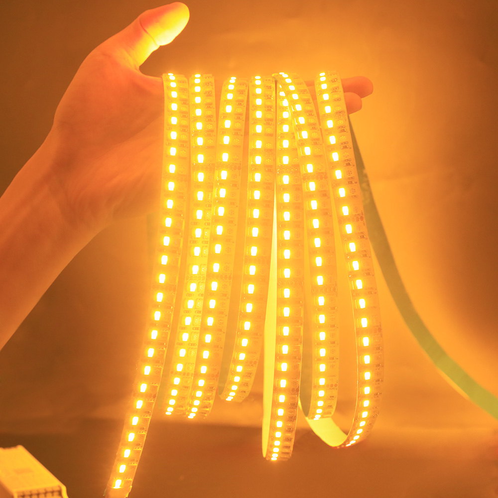 DC24V RGBCCT Farbwechselnder LED-Lichtstreifen mit hoher Dichte, 960 LEDs, 16.4 Fuß Länge DC24V RGBCCT Farbwechselnder LED-Lichtstreifen mit hoher Dichte, 960 LEDs, 16.4 Fuß Länge