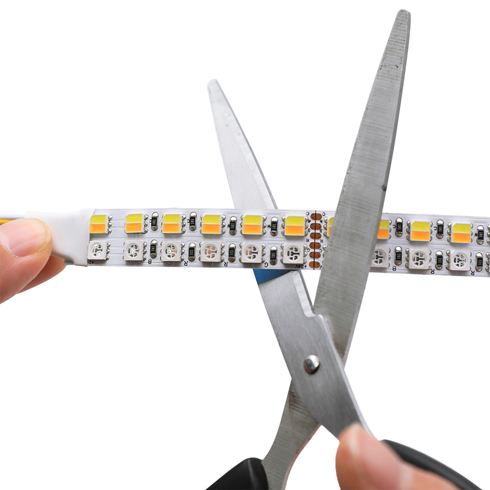 DC24V RGBCCT Farbwechselnder LED-Lichtstreifen mit hoher Dichte, 960 LEDs, 16.4 Fuß Länge DC24V RGBCCT Farbwechselnder LED-Lichtstreifen mit hoher Dichte, 960 LEDs, 16.4 Fuß Länge