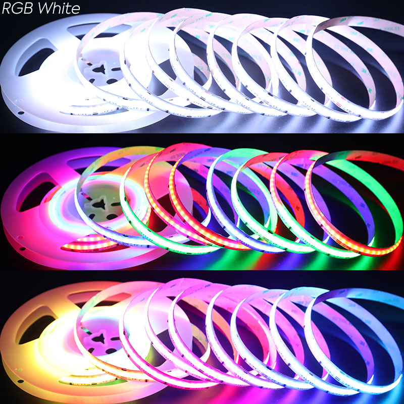 DC24V Smart RGBCCT COB LED Strip Addressable Flexible Dotless Light