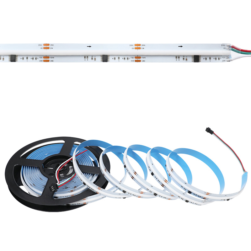 DC24V WS2805 RGB CCT Adresovatelný COB LED pásek Pokračování bodu přerušení DC24V WS2805 RGB CCT Adresovatelný COB LED pásek Pokračování bodu přerušení
