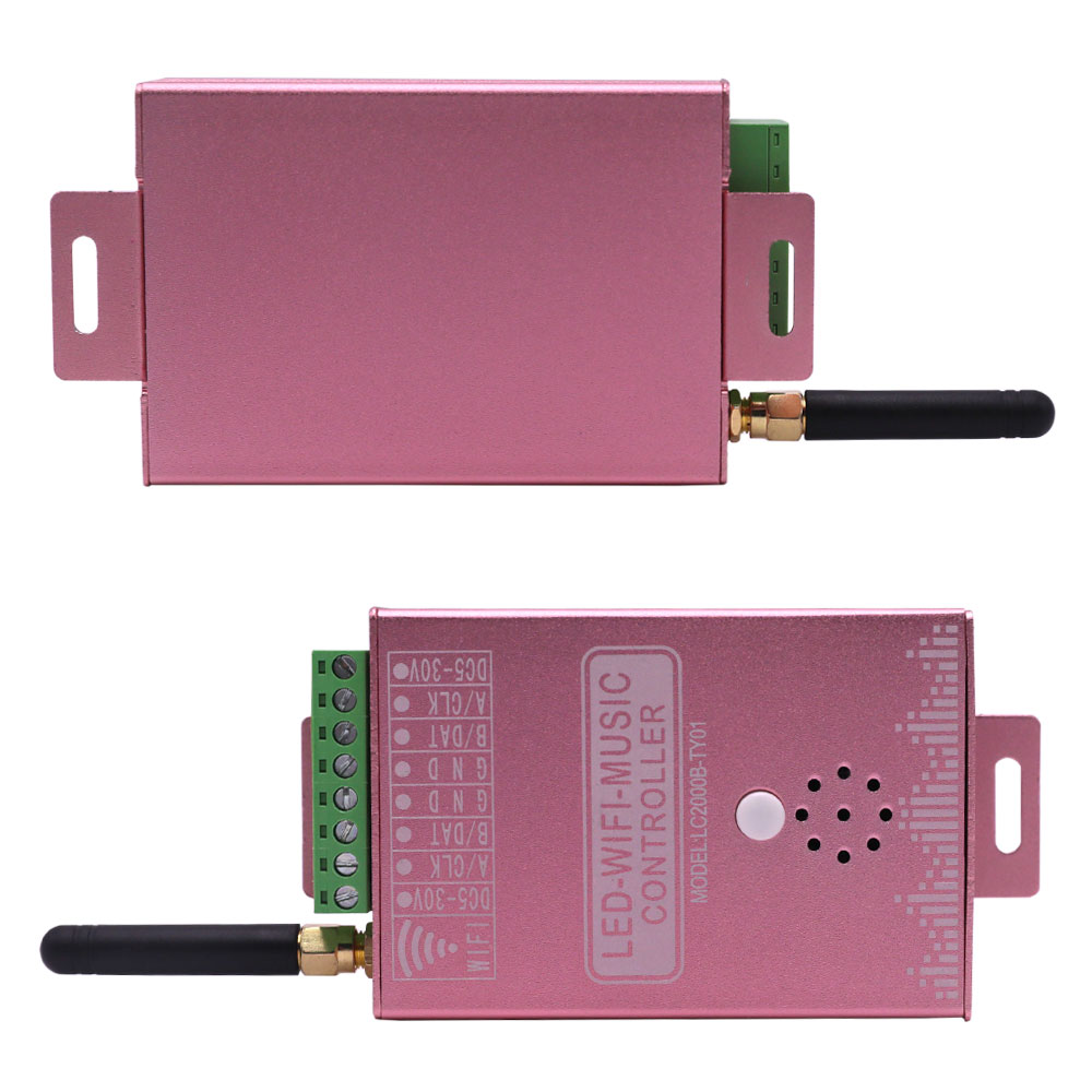 DC5-30V Tuya Wifi Music LED SPI ovladač pro adresovatelné RGB&RGBW LED pásky LC2000B-TY01 DC5-30V Tuya Wifi Music LED SPI ovladač pro adresovatelné RGB&RGBW LED pásky LC2000B-TY01