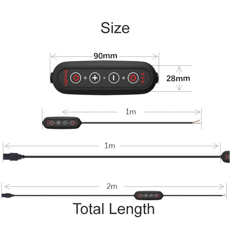 DC5V USB-Vollfarbkabel und Fernbedienung RGB-Echtzeit-LED-Fülllicht für Live-Übertragung und Fotografie DC5V USB-Vollfarbkabel und Fernbedienung RGB-Echtzeit-LED-Fülllicht für Live-Übertragung und Fotografie
