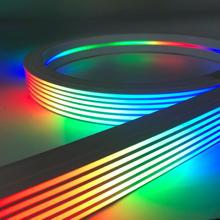 DC12/24V Vícenásobná změna barev a sledování Volitelné 30*20mm pruhy vodotěsné flexibilní silikonové neonové LED světlo DC12/24V Vícenásobná změna barev a sledování Volitelné 30*20mm pruhy vodotěsné flexibilní silikonové neonové LED světlo