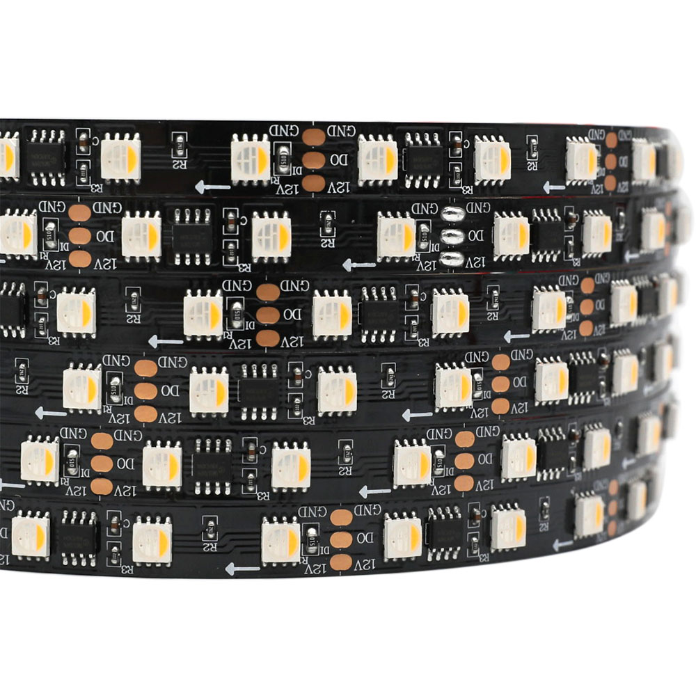 DC12/24V 4v1 RGBW SK6812 16.4Ft 300LED diod Flexibilní zachycování barev Plně barevné LED páskové světla