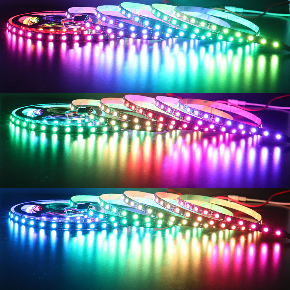 DC12/24V 4v1 RGBW SK6812 16.4Ft 300LED diod Flexibilní zachycování barev Plně barevné LED páskové světla