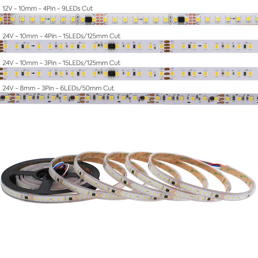 WS2811 DC12V 2835SMD 120LEDs/M Weiße, programmierbare LED-Streifenlichter mit konstanter Spannung für den Innenbereich, 5M/16.4ft pro Rolle im Angebot WS2811 DC12V 2835SMD 120LEDs/M Weiße, programmierbare LED-Streifenlichter mit konstanter Spannung für den Innenbereich, 5M/16.4ft pro Rolle im Angebot