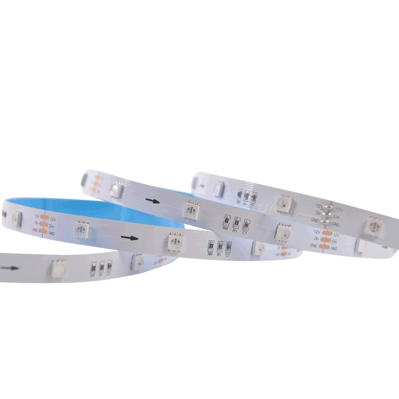 DC5/24V 60LED/m P943 Vestavěný integrovaný obvod SMD5050 Dream Color Programovatelné RGB Flexibilní LED páskové světlo DC5/24V 60LED/m P943 Vestavěný integrovaný obvod SMD5050 Dream Color Programovatelné RGB Flexibilní LED páskové světlo