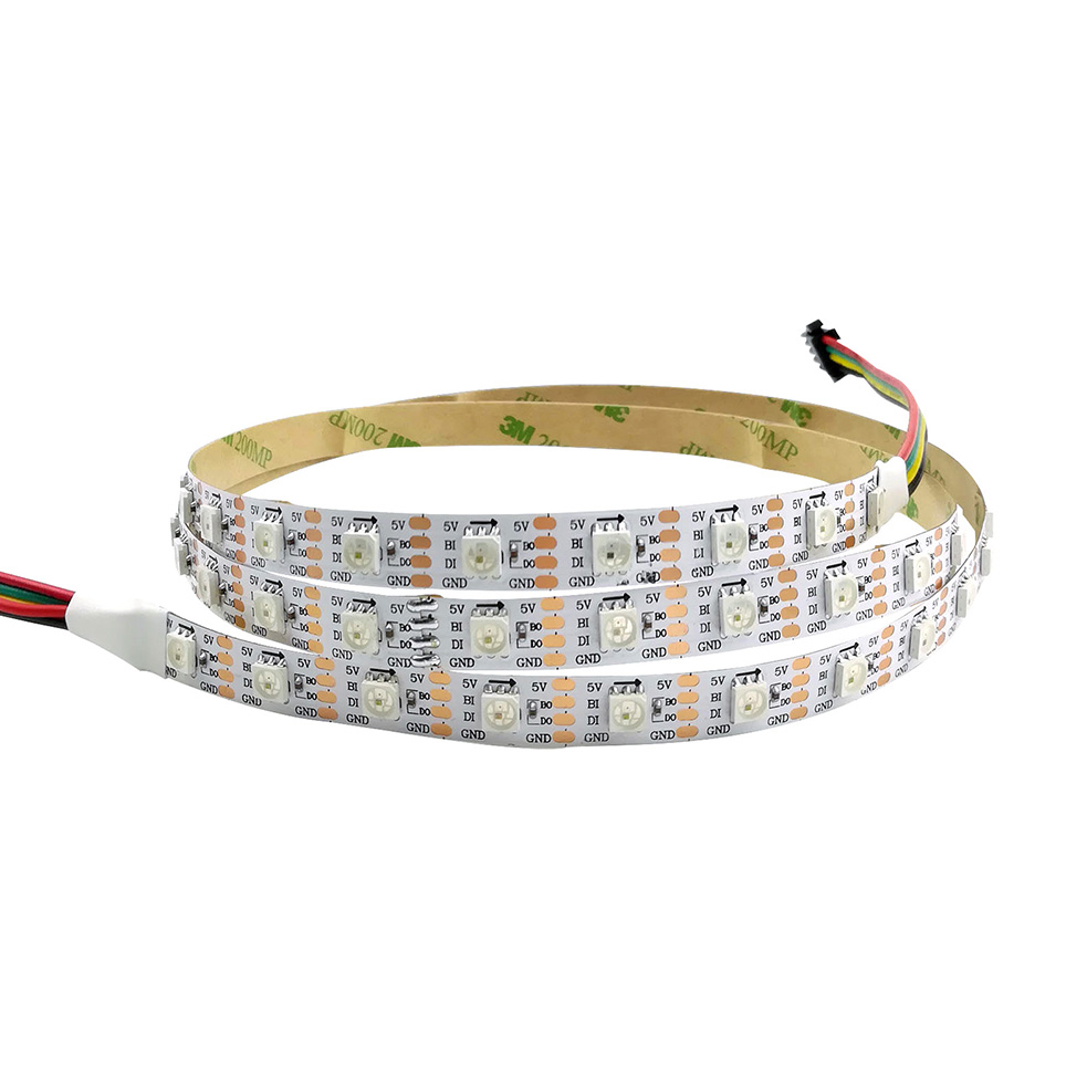 DC5V CS2803 (aktualisiertes WS2812B) 5050SMD RGB, Breakpoint-Continue, 300 LEDs, individuell adressierbare digitale Streifenlichter, wasserdichtes, programmierbares, flexibles LED-Bandlicht in Traumfarbe, 5 m/16.4 Fuß pro Rolle