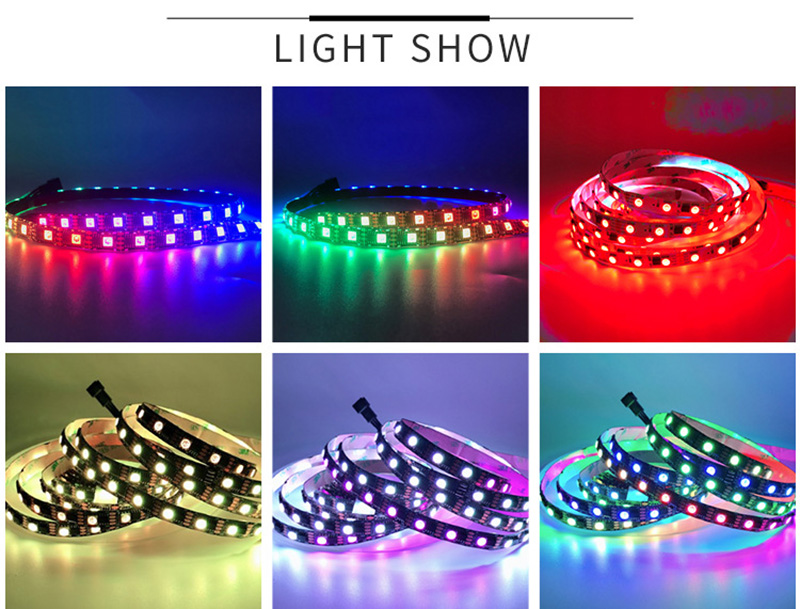 WS2812b RGB LED Strip - 60 Leds/M - DC5V, 79,80 €