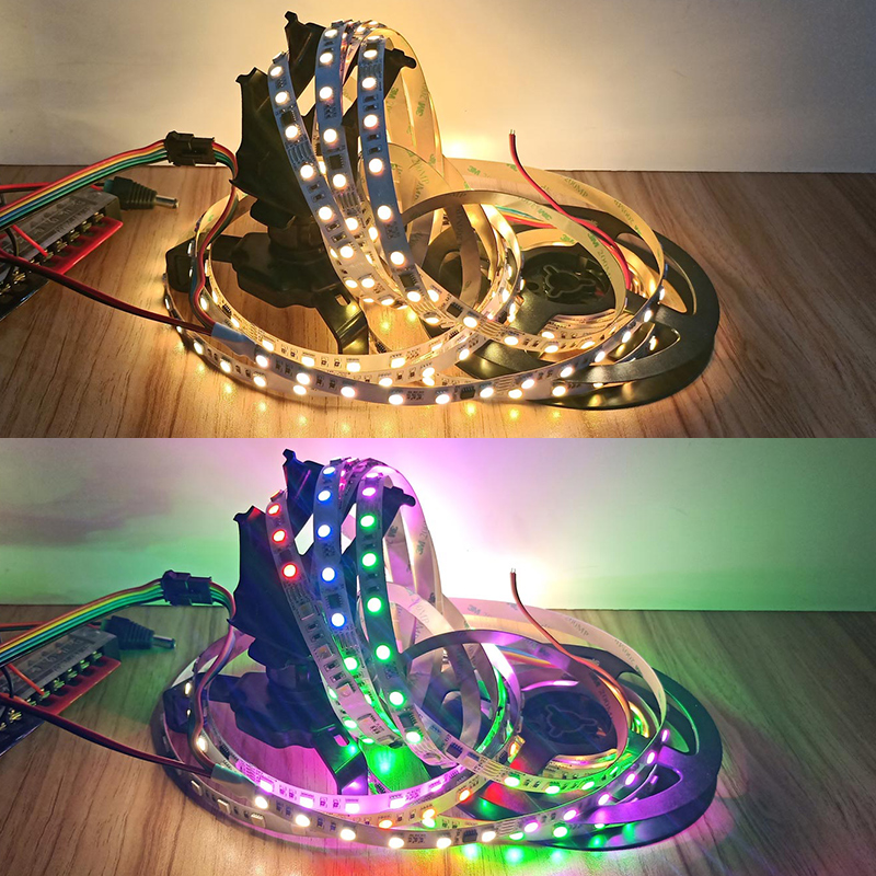 DMX512 Series DC24V RGBW Addressable LED Strips - 60LED/m Breakpoint Resume Color Chasing LED Lights