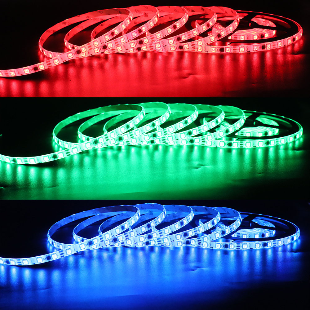 WS2811 DC12V IP65 Vodotěsný 1.64 stop ~ 16.4 stop 18 LED/Ft Full Color Chasing Flexibilní adresovatelné LED pásky WS2811 DC12V IP65 Vodotěsný 1.64 stop ~ 16.4 stop 18 LED/Ft Full Color Chasing Flexibilní adresovatelné LED pásky