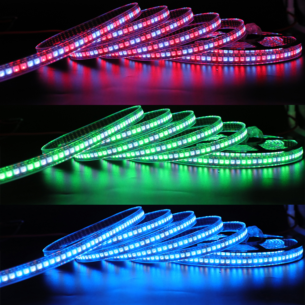 DC12V WS2815 720 LED diody Dual Signal Individuálně adresovatelné Vodotěsné Dream Color Strip Lights-5m/16.4ft na roli na prodej DC12V WS2815 720 LED diody Dual Signal Individuálně adresovatelné Vodotěsné Dream Color Strip Lights-5m/16.4ft na roli na prodej