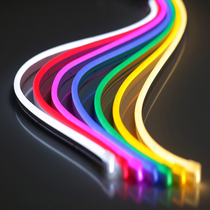 DC24V 16.4Ft 08*17mm boční osvětlení Vodotěsné vícebarevné volitelné flexibilní neonové LED světlo pro venkovní osvětlení DC24V 16.4Ft 08*17mm boční osvětlení Vodotěsné vícebarevné volitelné flexibilní neonové LED světlo pro venkovní osvětlení