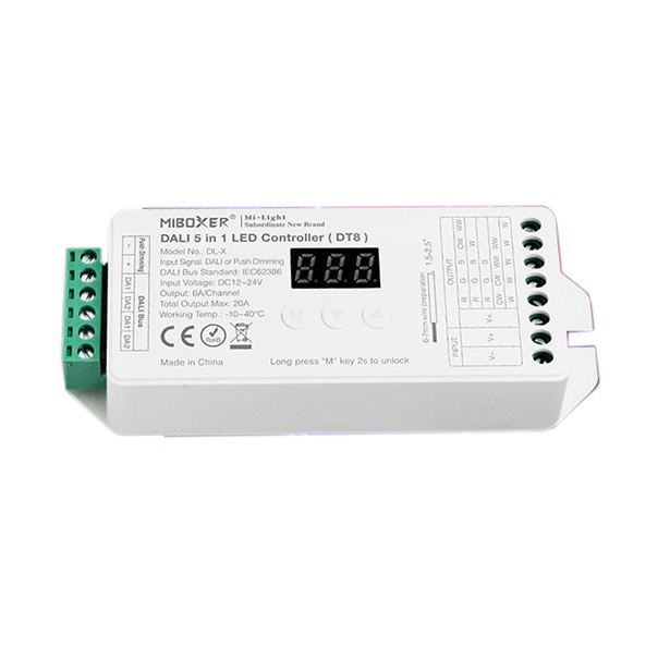 DC12~24V DL-X DALI 5 in 1 LED-Controller (DT8) DC12~24V DL-X DALI 5 in 1 LED-Controller (DT8)