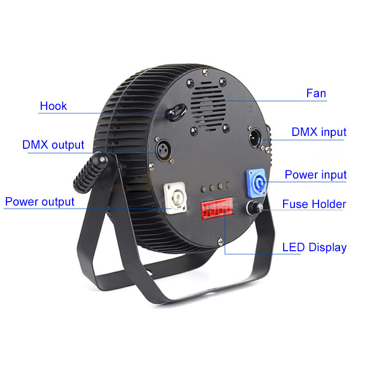 DMX 6-v-1 RGBW UV LED Par Light 18x18W DMX 6-v-1 RGBW UV LED Par Light 18x18W