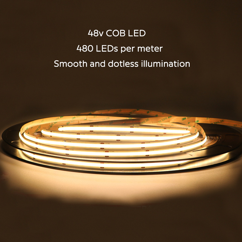 Stmívatelné dlouhé 48V COB páskové LED pásky od 5m do 30m Stmívatelné dlouhé 48V COB páskové LED pásky od 5m do 30m