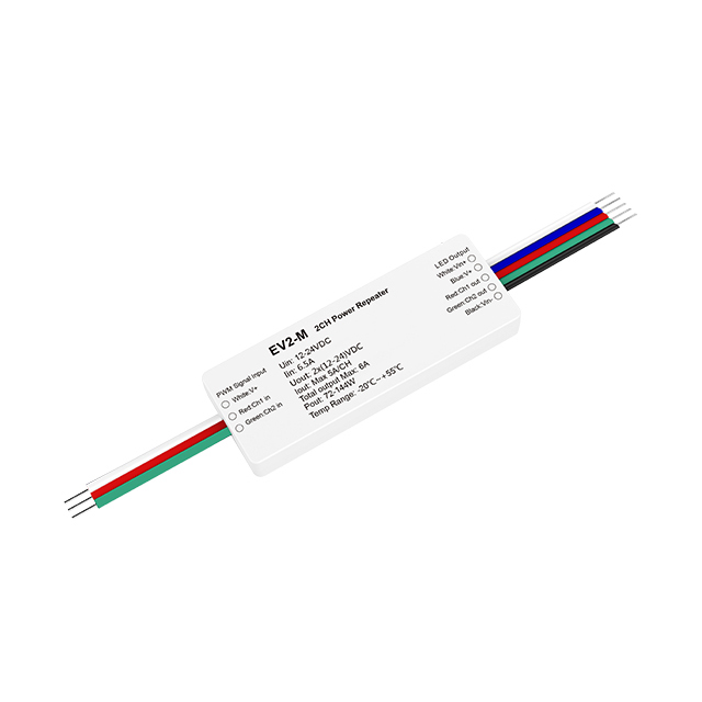 EV2-W 12-24VDC CV PWM Dual White LED Power Repeater EV2-W 12-24VDC CV PWM Dual White LED Power Repeater