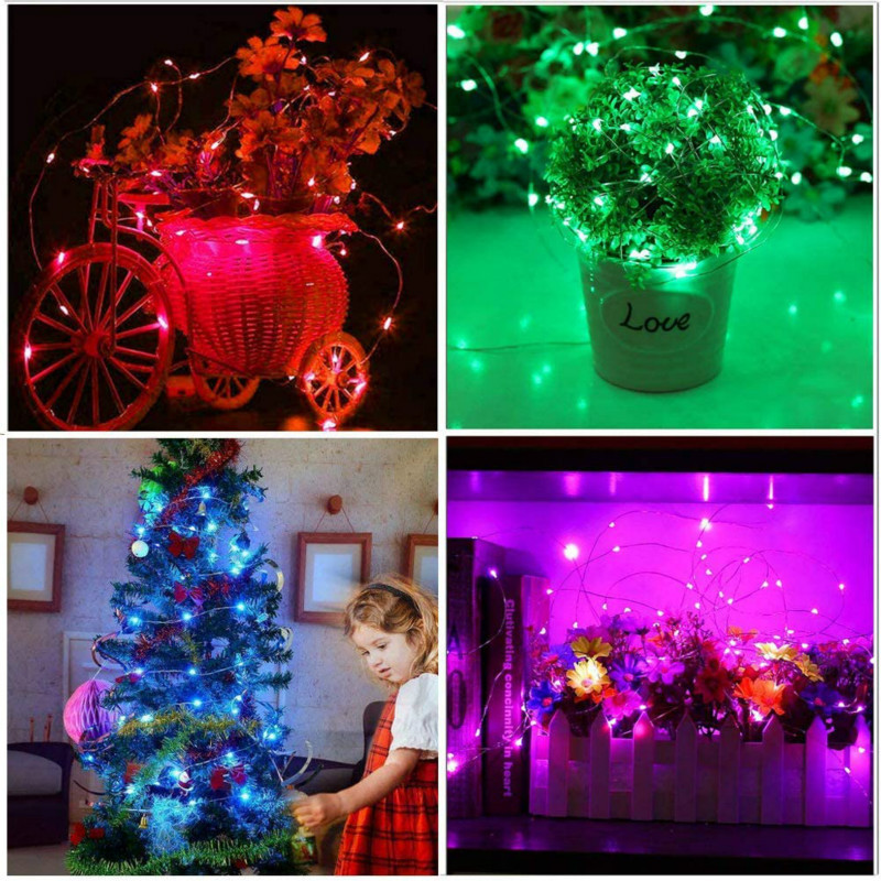 Christmas LED Tree Decoration RGB String Lights Bluetooth App Remote  Control USA