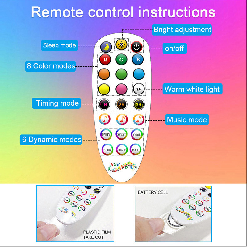 DC5V DIY Dream Color Bluetooth LED Floor Atmosphere Stick Light Kit