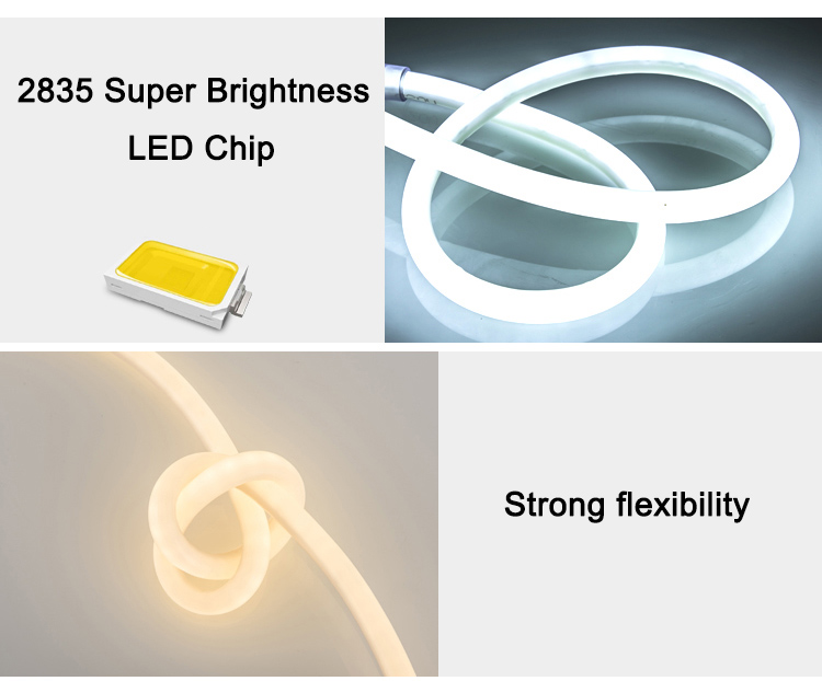 AC110/220V 2835SMD Super jas 144LEDs/M Dimater 15mm Jednobarevné 360stupňové kulaté osvětlení Venkovní voděodolné Flexibilní sada LED neonová trubice AC110/220V 2835SMD Super jas 144LEDs/M Dimater 15mm Jednobarevné 360stupňové kulaté osvětlení Venkovní voděodolné Flexibilní sada LED neonová trubice