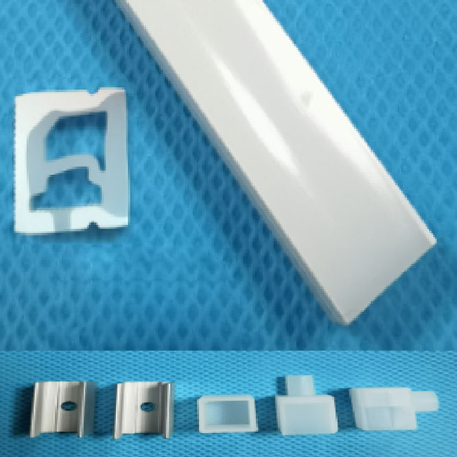 Weicher LED-Kanaldiffusor aus Silikon für 5 mm schmale LED-Streifen – 10 x 10 mm, 120° seitlich abstrahlend Weicher LED-Kanaldiffusor aus Silikon für 5 mm schmale LED-Streifen – 10 x 10 mm, 120° seitlich abstrahlend