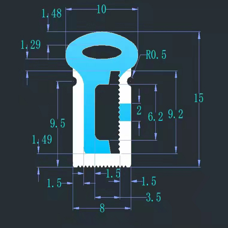 Biegbarer Silikon-LED-Streifenkanal für 8-mm-LED-Streifenlichter – 08 x 15 mm, 120° seitlich abstrahlend Biegbarer Silikon-LED-Streifenkanal für 8-mm-LED-Streifenlichter – 08 x 15 mm, 120° seitlich abstrahlend