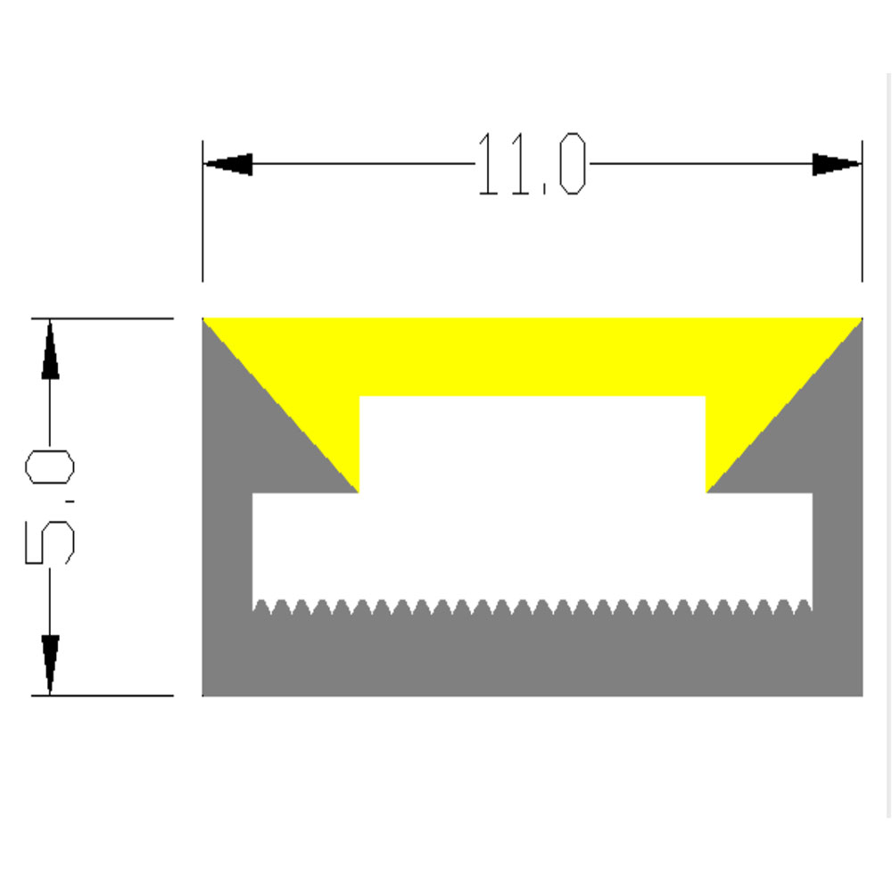 5*11mm 120° horní vyzařující antireflexní silikonový návlek Flexibilní neonová LED trubice pro 8mm LED světelné pásy 5*11mm 120° horní vyzařující antireflexní silikonový návlek Flexibilní neonová LED trubice pro 8mm LED světelné pásy