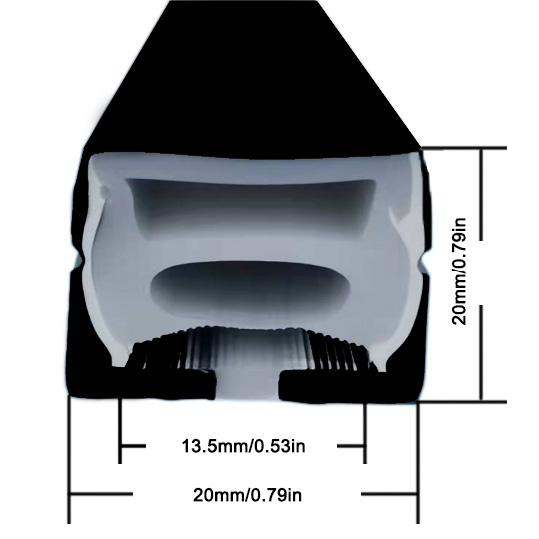 Schwarzer Silikon-LED-Streifenschlauch, flexibler LED-Kanal, 120° nach oben emittierend, 20 x 20 mm Schwarzer Silikon-LED-Streifenschlauch, flexibler LED-Kanal, 120° nach oben emittierend, 20 x 20 mm