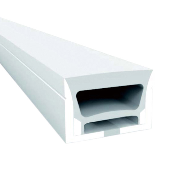 Plochý silikonový LED kanál ohýbatelný pro 12mm LED světelný pás – 25*17mm 120° horní vyzařování