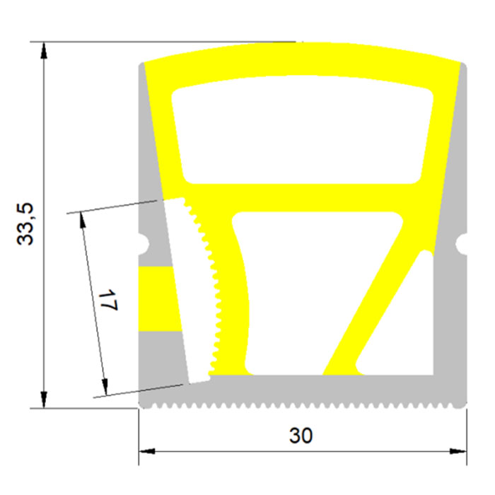 Customize 3.28Ft Flexible LED SUS304 Stainless Steel Mounting Clips For LED  Neon Tube Lights