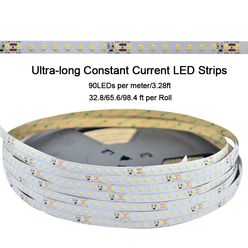 DC36V 2835SMD bílý super dlouhý LED pásek s konstantním proudem – 32.8 až 98.4 stop (volitelné) DC36V 2835SMD bílý super dlouhý LED pásek s konstantním proudem – 32.8 až 98.4 stop (volitelné)