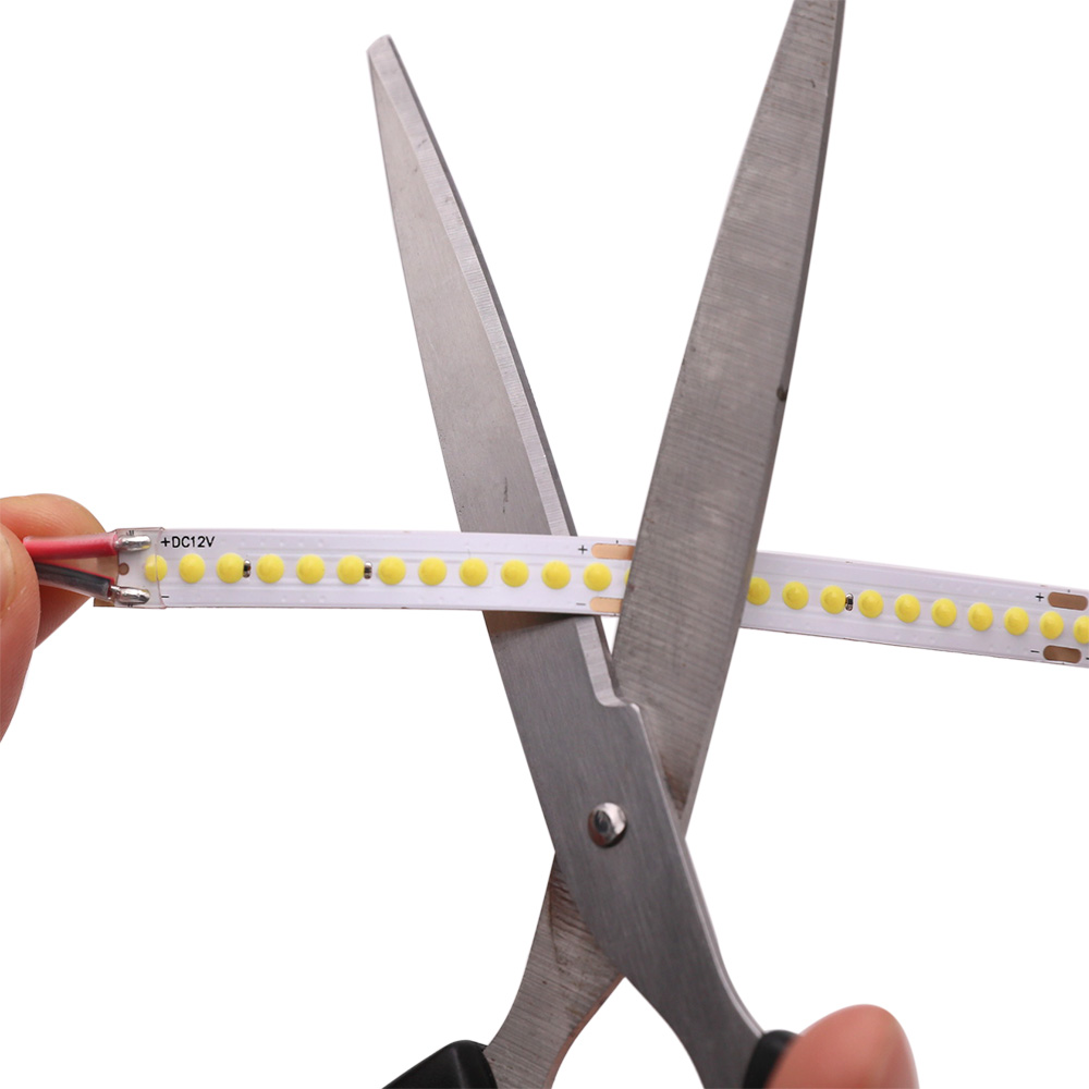 DC12/24V 8mm Široký 90 CRI 16.4Ft 400/800/1200LED Volitelné bílé flexibilní COB LED páskové světlo DC12/24V 8mm Široký 90 CRI 16.4Ft 400/800/1200LED Volitelné bílé flexibilní COB LED páskové světlo