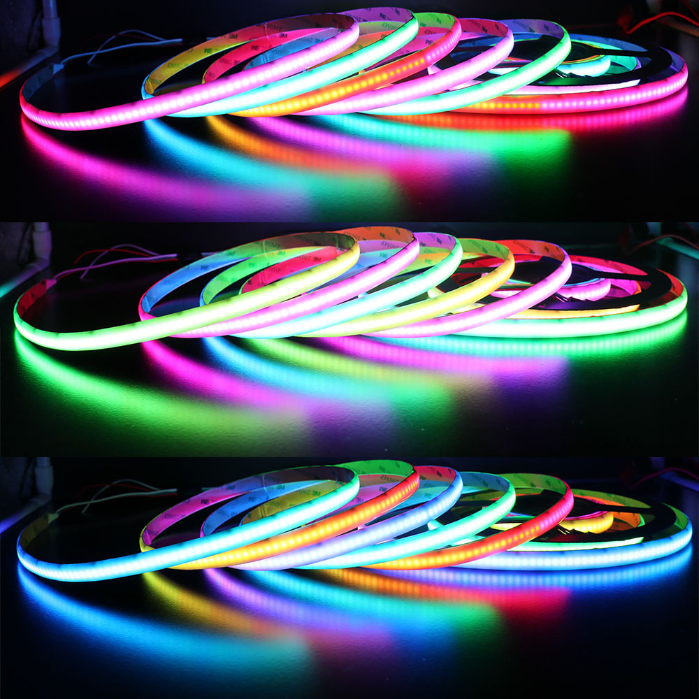 5-20M COB RGB LED Light Strip 576LEDs/m High Density Flexible DC12V/24V  Dimmable